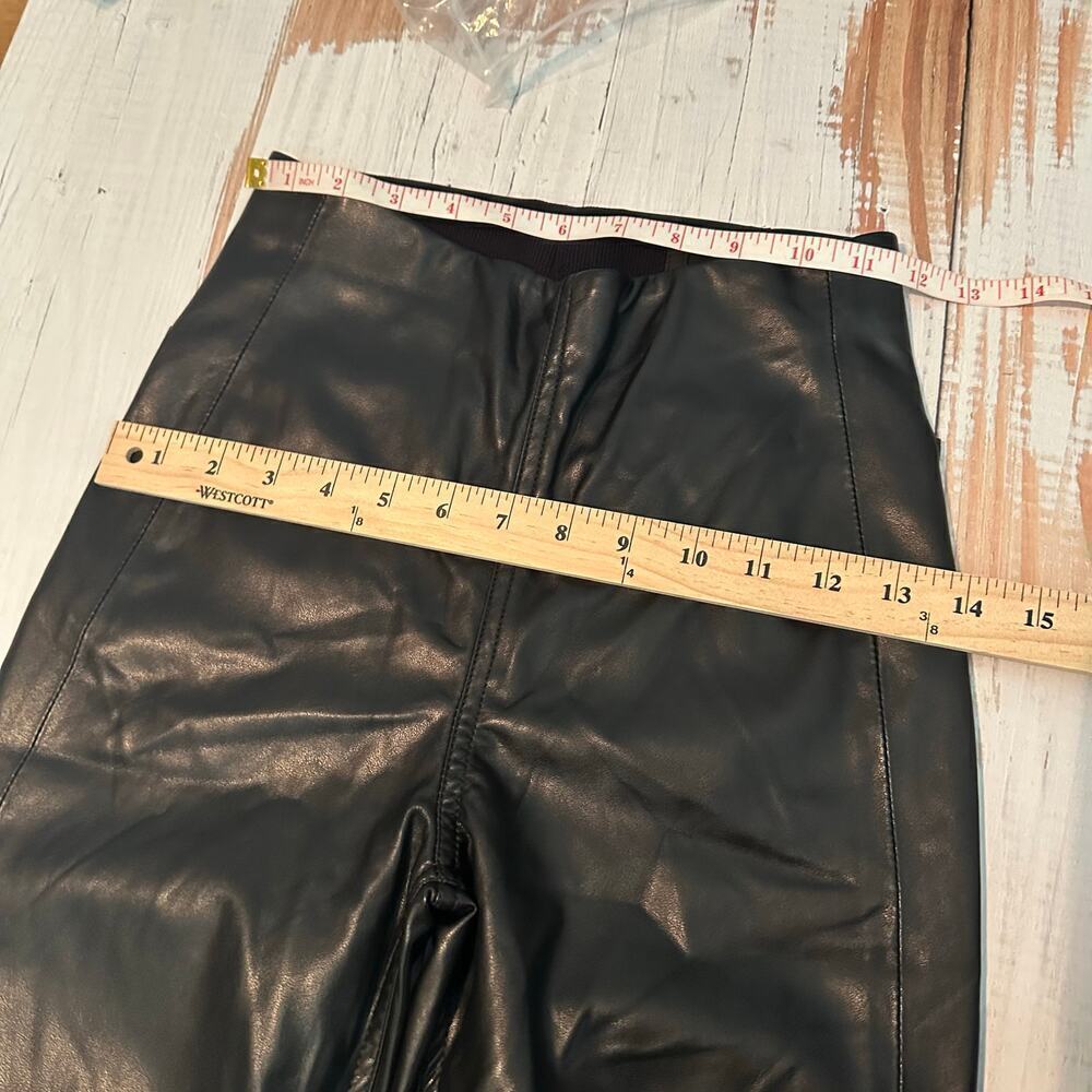 rag & bone Nina Faux Leather Pants Black Pull On Skinny Pants Size XS - Picture 13 of 14